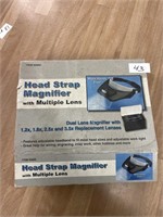 Head strap magnifier with multiple lenses new