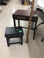 2 book looking end tables w/drawers