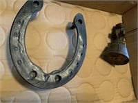 Cast iron vintage toy and pot stand draft horse