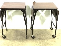 2 - Vintage Drop Wing Typing Stands