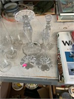 Crystal Candleholder Lot