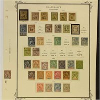 Guadeloupe Stamps 1880s-1940s Used & Mint Hinged i