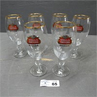Set of 6 Stella Artois Beer Glasses