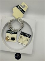 1 fashion bracelet and 2 set of earrings