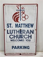 SST St. Matthew Lutheran Church Sign