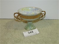 Vintage 3.5" Porcelain Lustreware Footed Compote