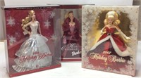 (3)HOLIDAY BARBIES