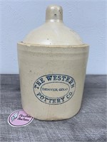 The Western Pottery Co from Denver crock