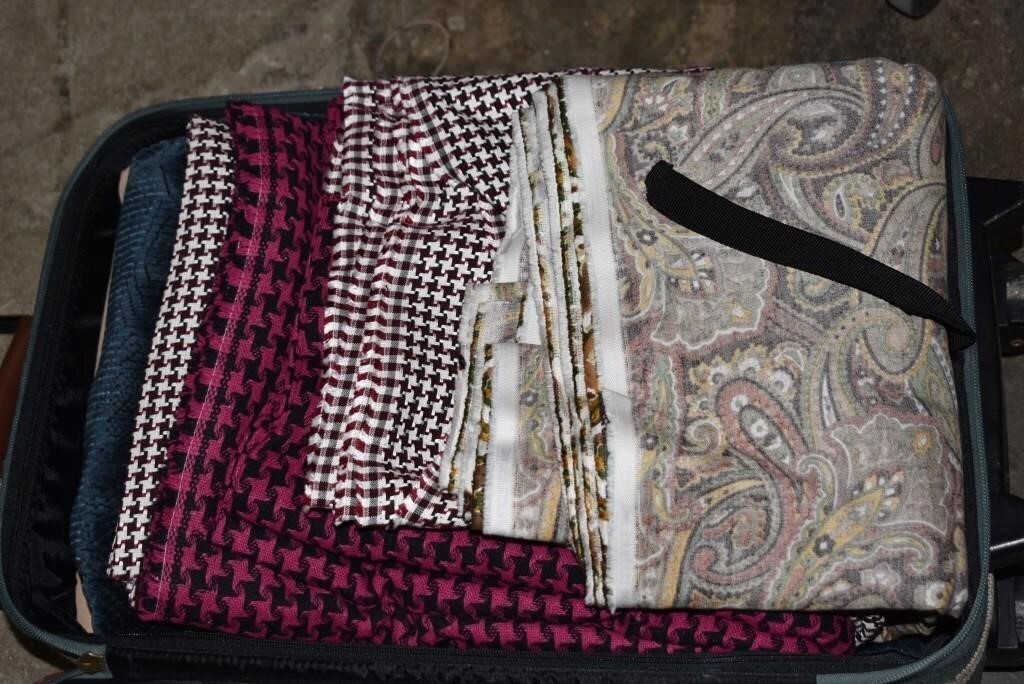 Suitcase Full of Fabric