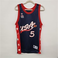 Vintage USA Olympic Jersey Grant Hill 5