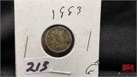 1883 Canadian nickel