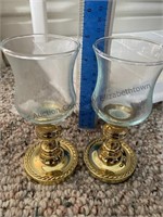 Pair of Baldwin brass candlesticks