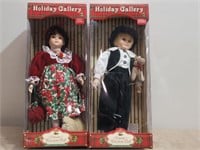 Holiday Gallery Porcelain Dolls