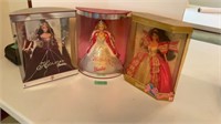 Holiday Barbie’s,set of 3