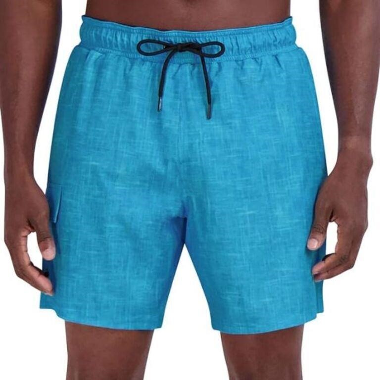 Spyder Men's LG Swimwear Trunk, Blue Large