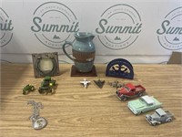 Die casts,Pottery Scripture pitcher and more