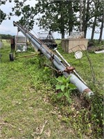 20 foot grain auger slightly bent while being