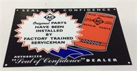 Allis-Chalmers "Seal of Confidence" Dealer Sign