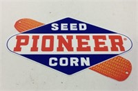 Steel Pioneer Corn Seed Farmer Dealer Sign