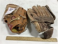 2 Baseball mitts - Rawlings PG14, RBG 129 Cal
