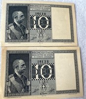 Regno D’Italia. 1944, 10 Lira