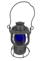 Dietz Vesta Lantern w/ Blue Globe
