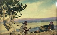 J. R. Willis Navajo ' Story Tellers' Art Print