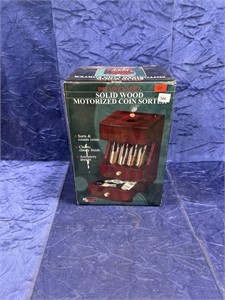 Solid Wood Motorized Coin Sorter