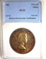 1962 Dollar NNC MS65 Canada