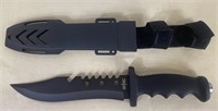 S-Tec Tactical Fixed Blade Knife w/Sheath