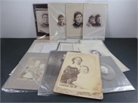 20 Late 1800's - Early 1900's Cabinet Photographs