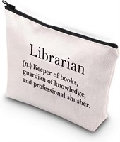 $11  Librarian Cosmetic Bag School Retirement Gift