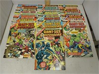 Nineteen 50-Cent Giant-Size Marvel Comic Books