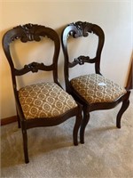 Pair of Rosewood Parlor Chairs