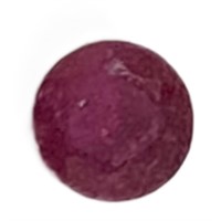 Natural Round Cut .25ct Red Ruby