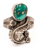 Navajo Sterling Turquoise Ring Sz. 7