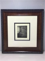 Rembrandt Etching Printed From Original Copper
