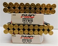(40) Rounds of PMC 243 win. 100GR PSP in boxes.