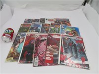 15 comic books dont Crimson