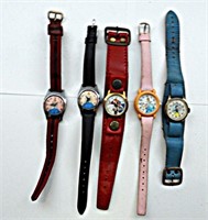 (5) ALICE IN WONDERLAND WATCHES