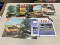Qty Ford Dealership Car Brochures inc Falcon etc
