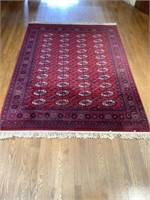 Possible Couristan Red Kashimar Wool Pile Rug