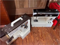 TWO SEWING MACHINES AS IS