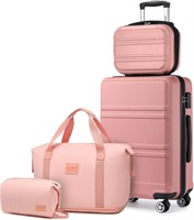 Kono 4pc Luggage Set  TSA Lock (DB/TB/12/20)