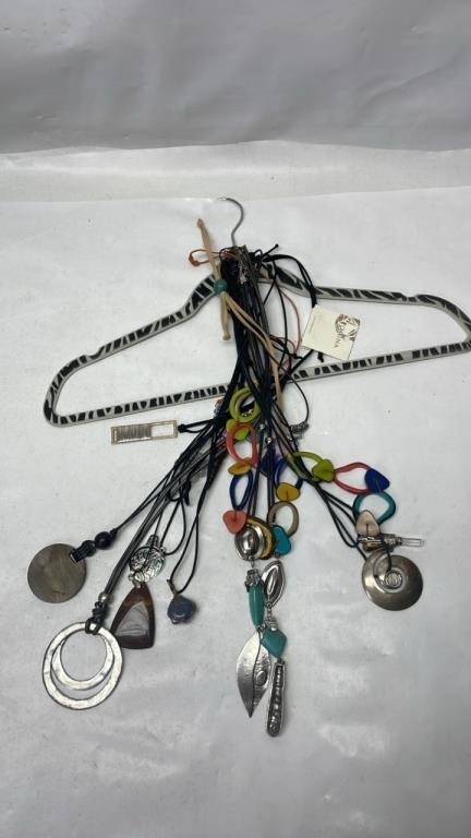 Stone necklace lot