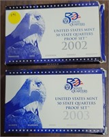 2002 & 2003 STATE QUARTERS PROOF SETS