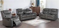 HH79997 Weston Grey - 3PC Reclining Living Room Se