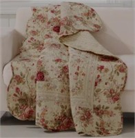 NEW - Antique Rose Multicolored Quilted Cotton