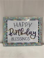 HAPOY BIRTHDAY BLESSINGS CARDBOARD SIGN 24 x18IN