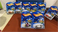 8 New Hot Wheels New on card